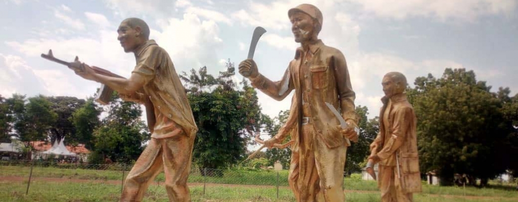 Arrow Boys Monument in Eastern Uganda Kapelebyong district
