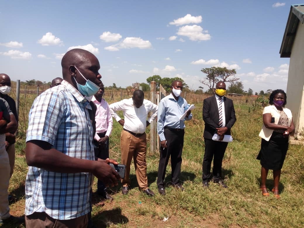 The Contractor of Obalanga market in Kapelebyong district speaking about the project