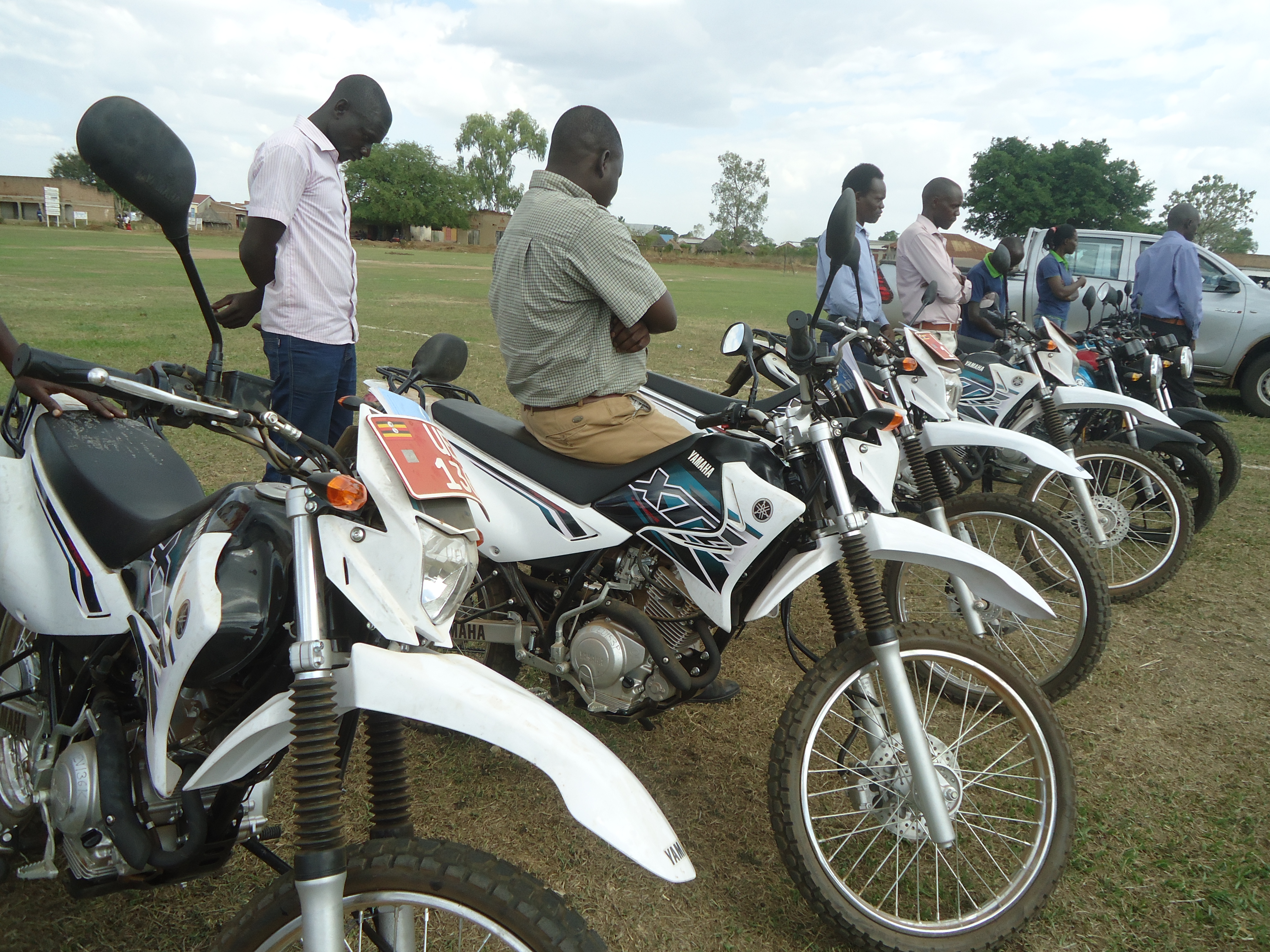 Some of the motorcycles that Kapelebyong received to improve service delivery